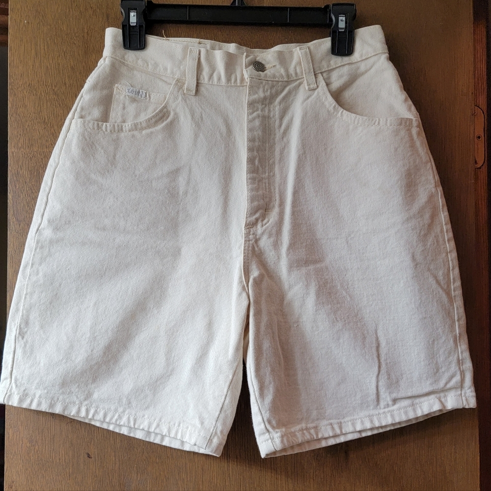 COPY - Lee cream colored denim shorts